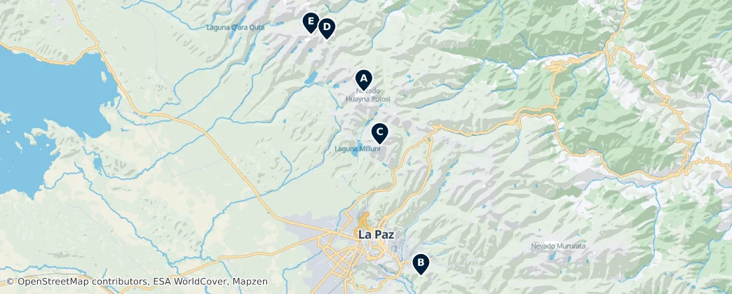 Climbing & High Peaks — Map