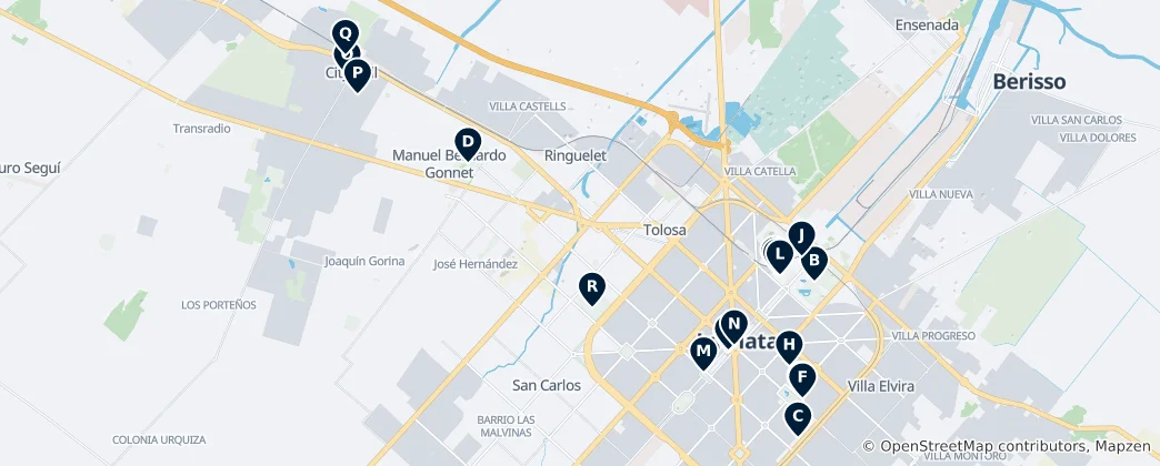 Mapa La Plata: Unmissable Icons