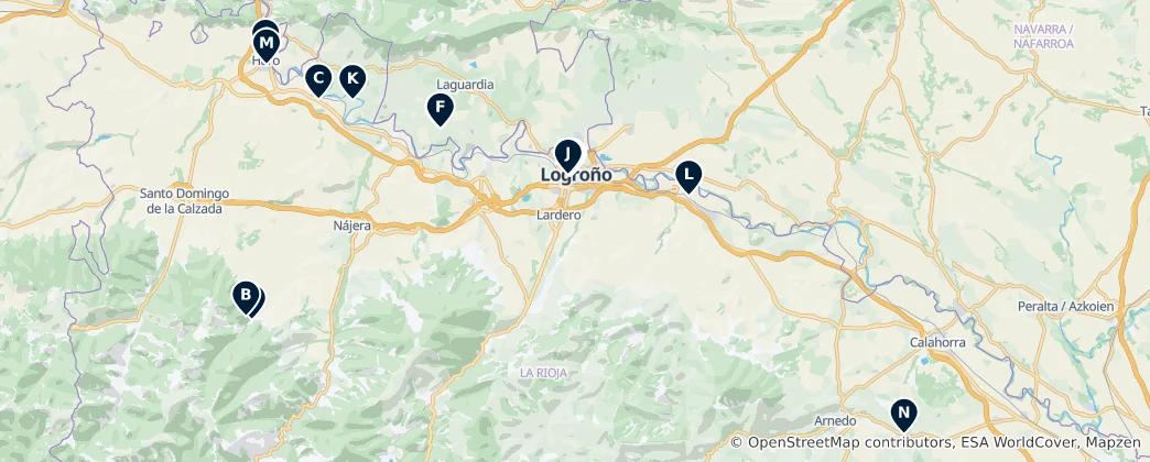 Carte de La Rioja Must-Sees: Monasteries, Wine & Castles