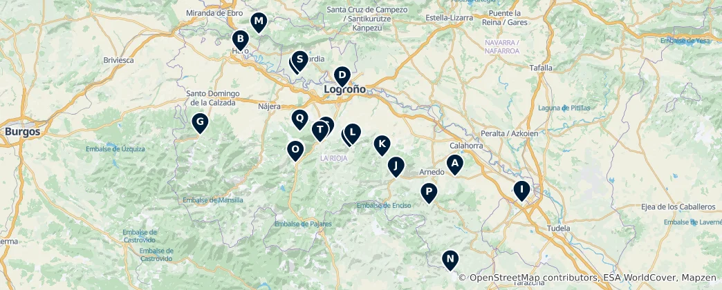 Karte von Spanische Naturwunder