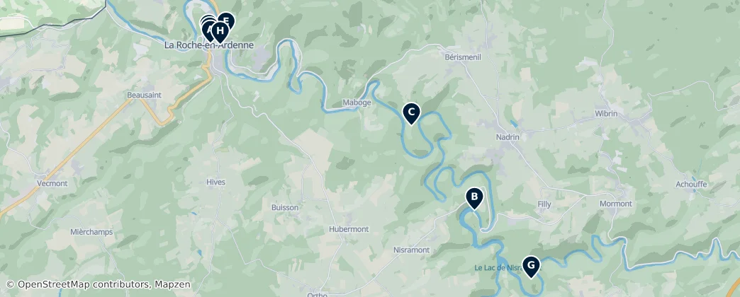 La Roche-en-Ardenne Essentials — Harita