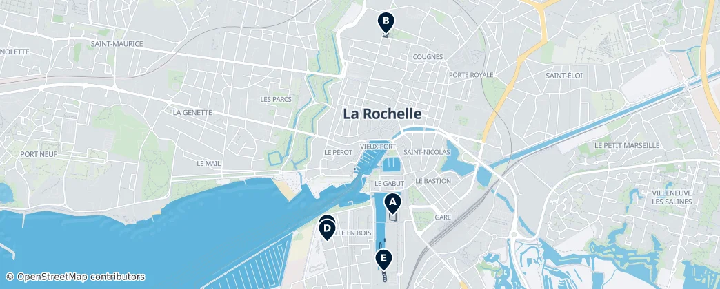 La Rochelle Museums & Galleries — Map