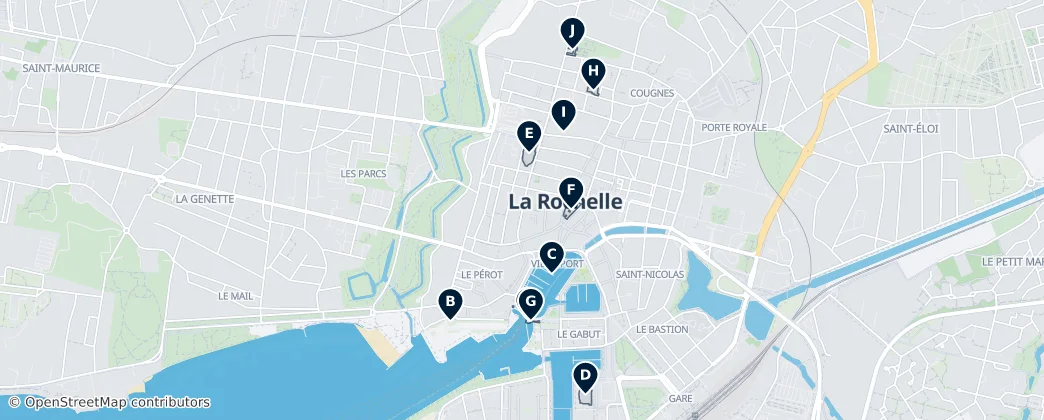 La Rochelle Must-Sees — Map