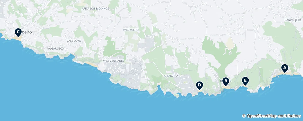 Mapa Best Beaches