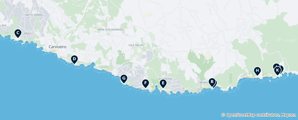 Karte von Coastal Caves and Sinkholes