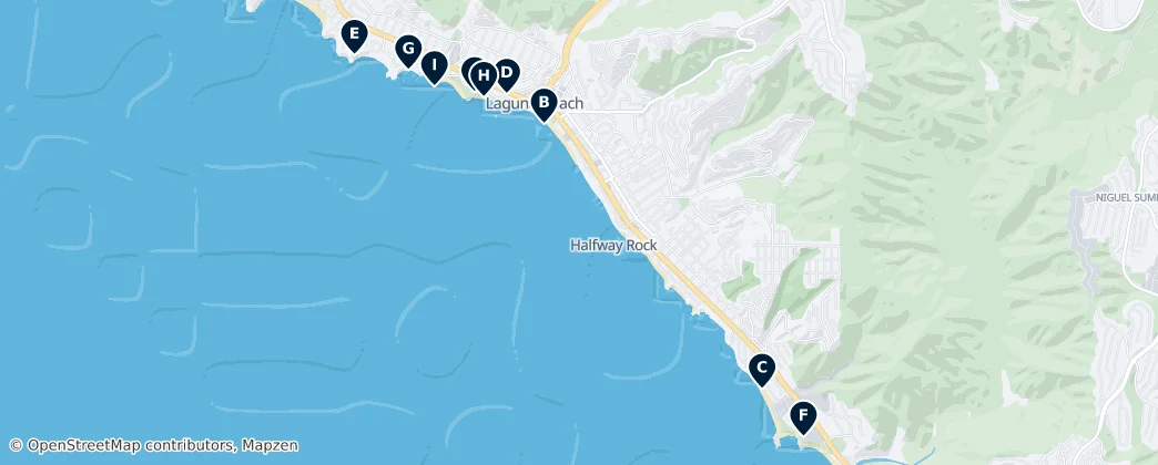 Mapa Laguna Beach State Marine Reserve Essentials