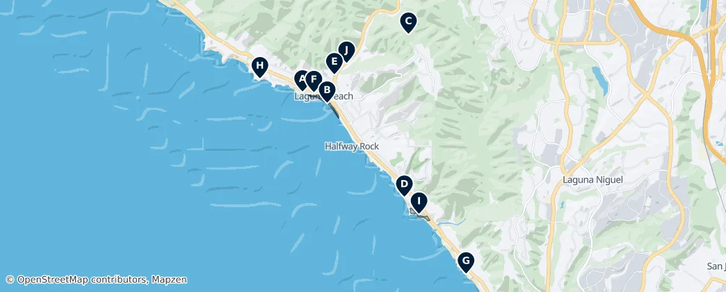 Laguna Beach Essentials — Mapa
