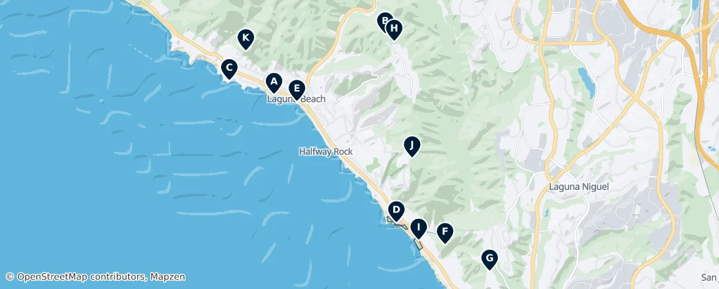Scenic Parks & Viewpoints — Map