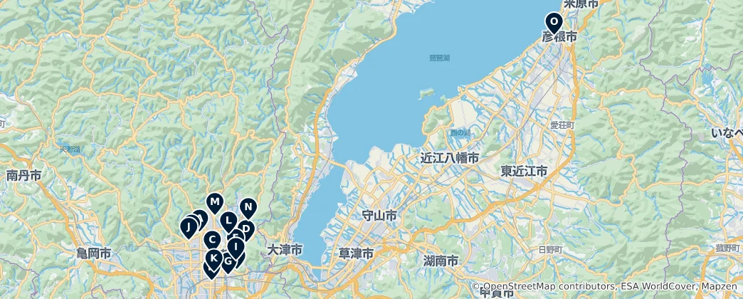 Mapa Historic Sites and Castles