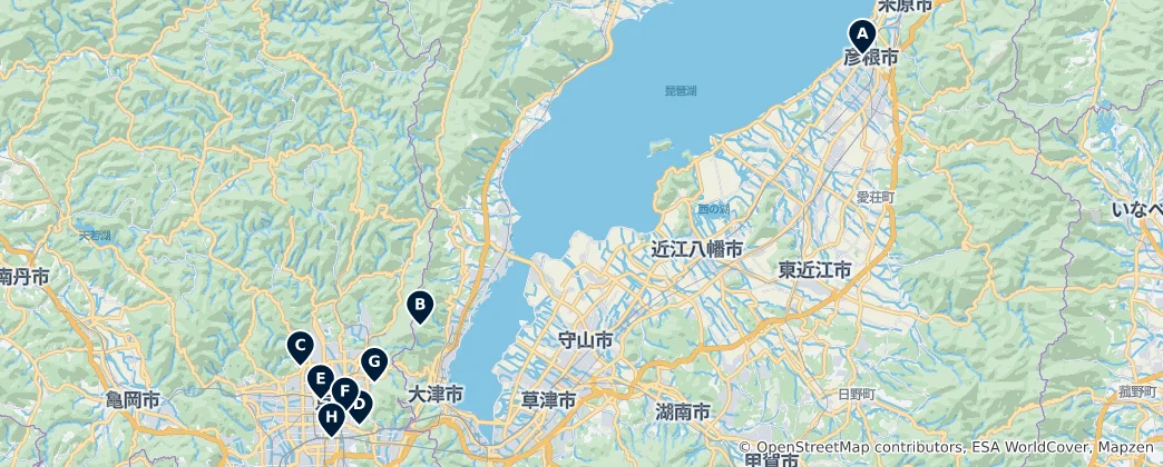 Map of Lake Biwa Essentials