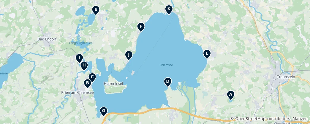 Map of Lakeside Parks & Beaches