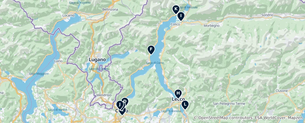 Carte de Historic Fortifications and Monuments