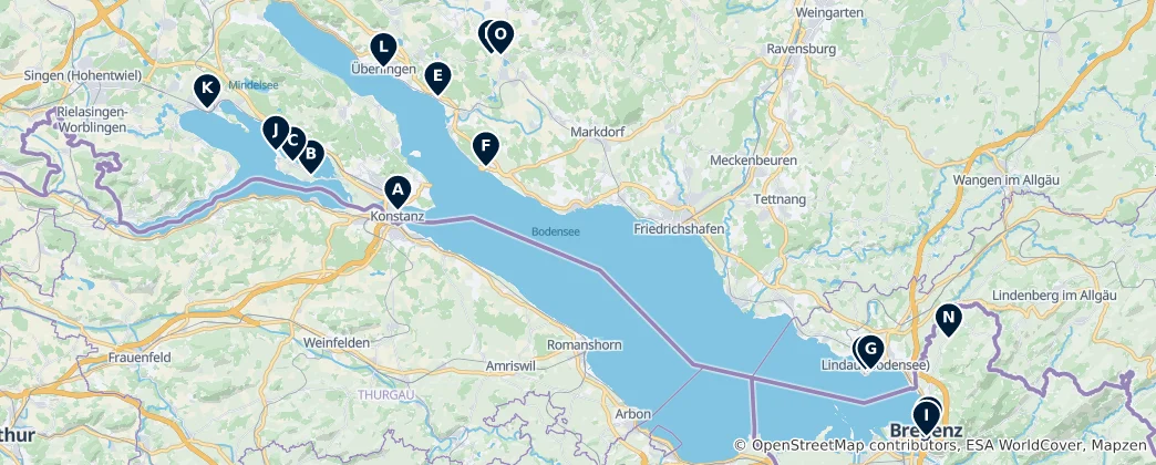 Mapa Historic Churches & Monasteries