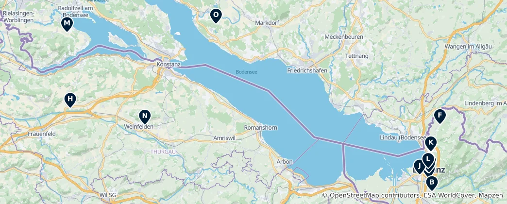 Mapa Historic Sites & Heritage