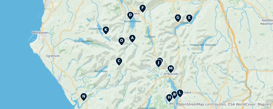 Mapa Lake District Essentials