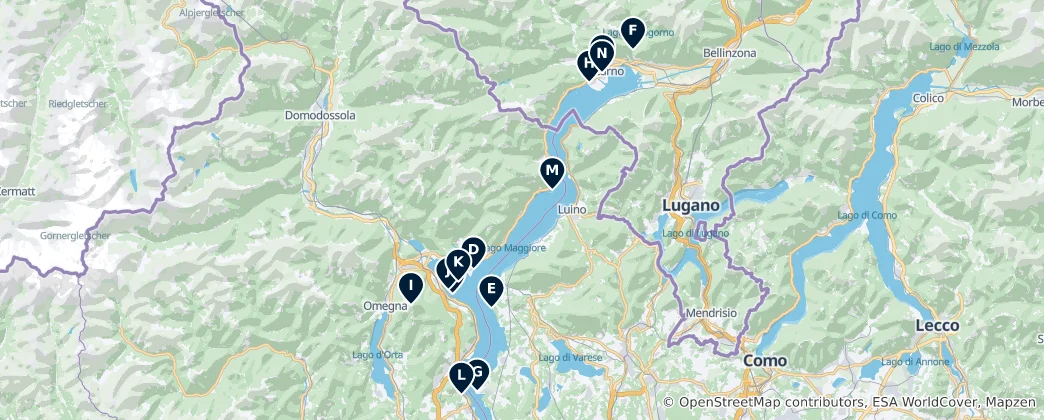 Carte de Lake Maggiore Essentials