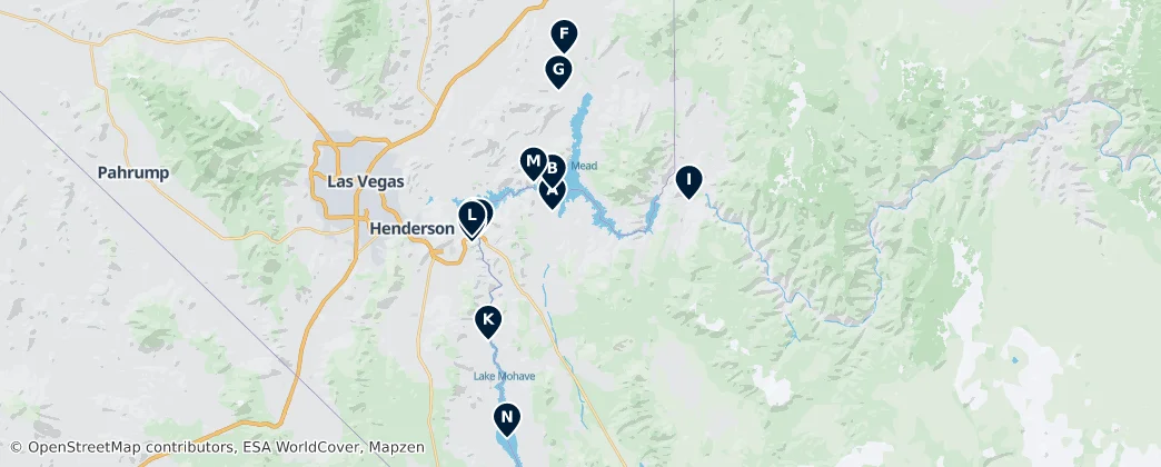 Mapa Lake Mead National Recreation Area: The Absolute Essentials