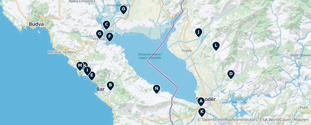 Map of Historic Castles and Ruins