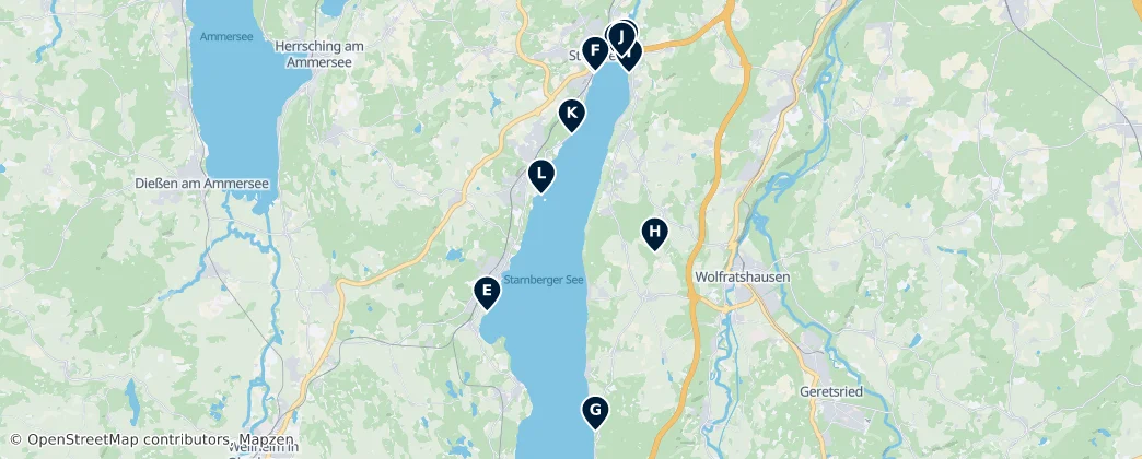 Map of Sports & Leisure by the Lake
