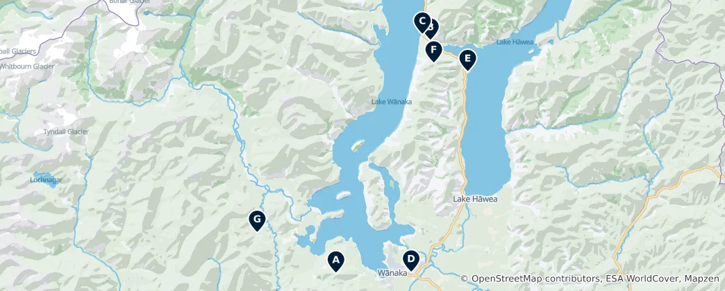 Mapa Hiking and Viewpoints