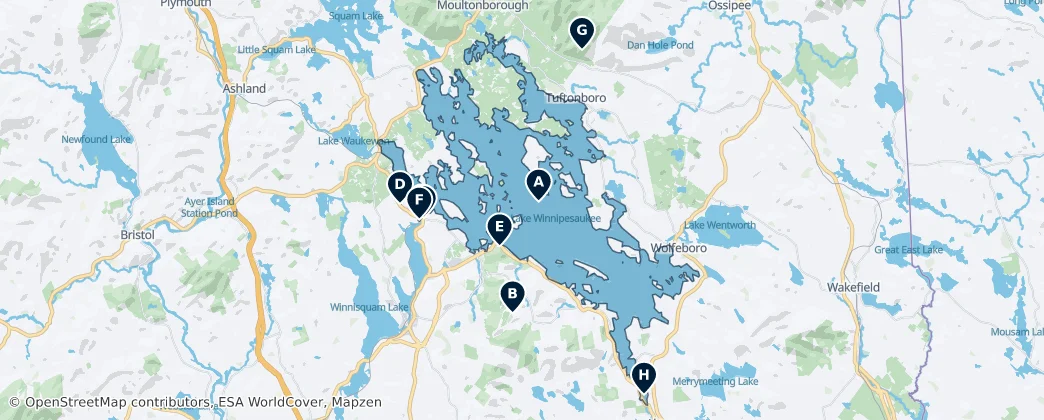 Lake Winnipesaukee Essentials — Karte