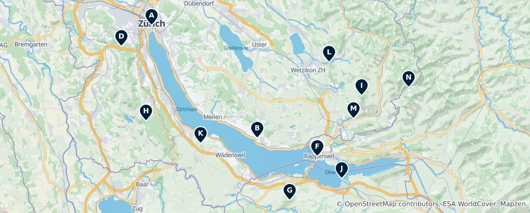 Mappa di Viewpoints and Nature
