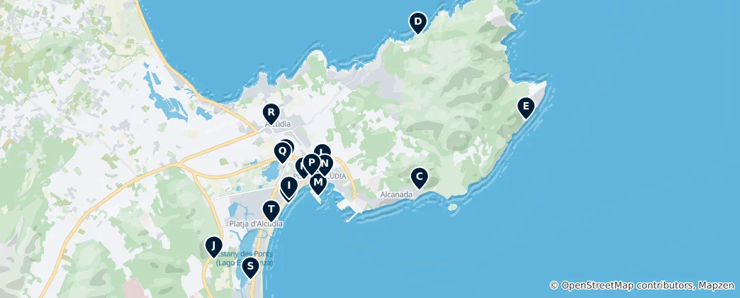 Alcudia Outdoor Adventures Haritası