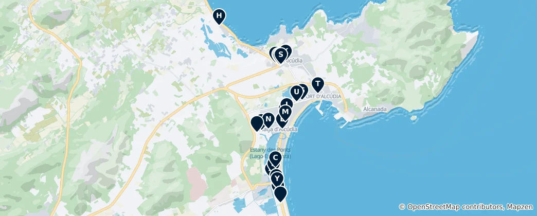 Mappa di Bike and Car Rentals