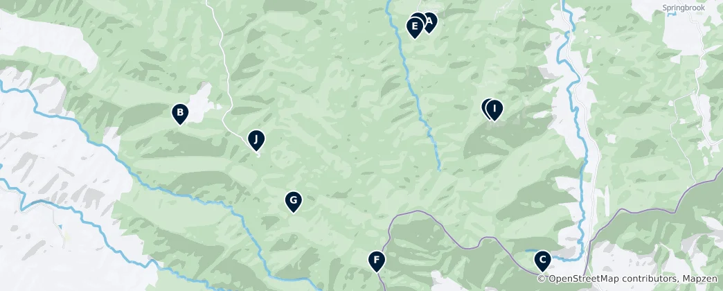Mapa Hidden Gems