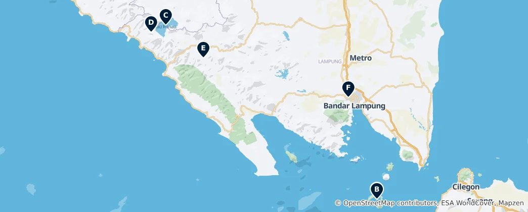 Karte von Lampung Essentials