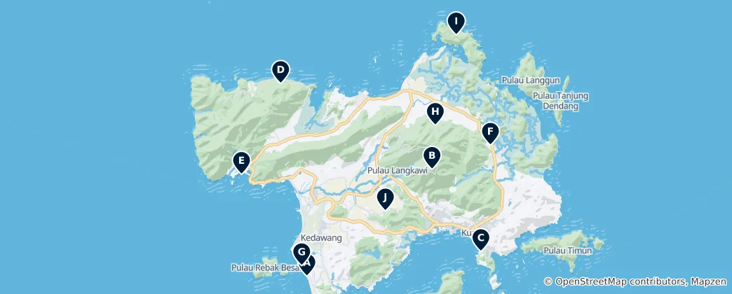 Mappa di Langkawi's Hidden Gems