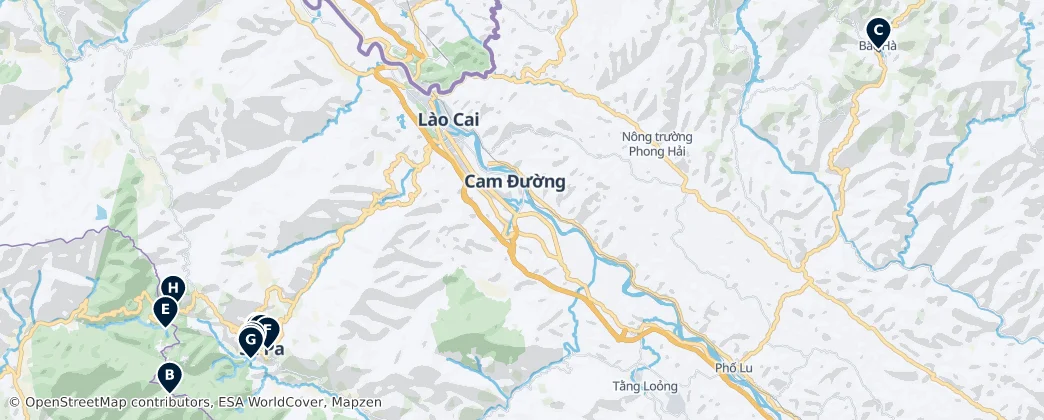 Lào Cai Best Of — Mapa