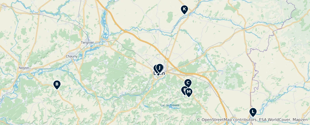 Kaart van Historic Heritage Sites