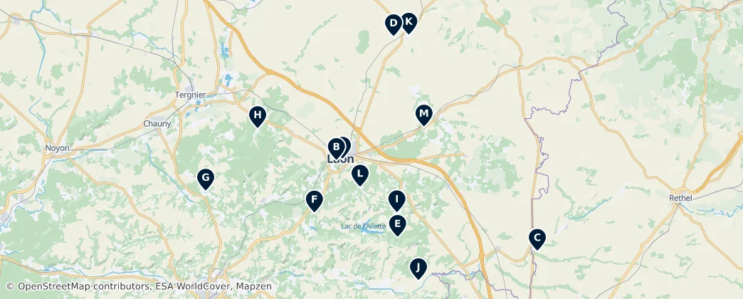 Religious Sites – Mapa