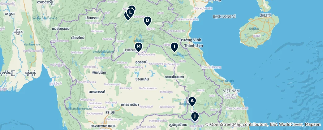 Map of Laos Essentials