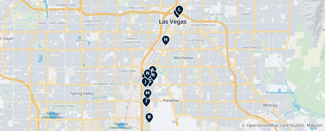 Mappa di Las Vegas Essentials