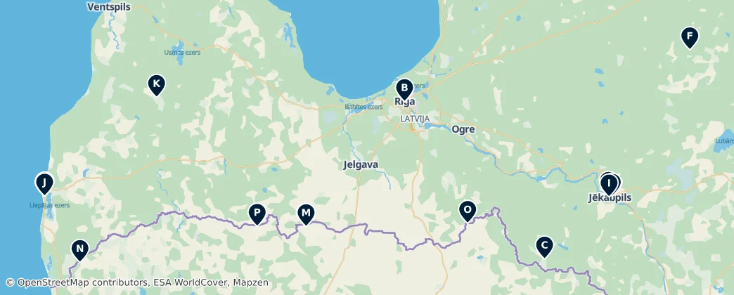 Map of Notable Places of Worship