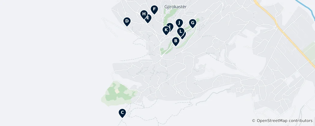 Mapa de Gjirokastër Essentials