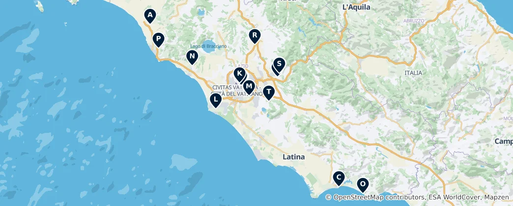 Mappa di Archaeological Sites and Ruins