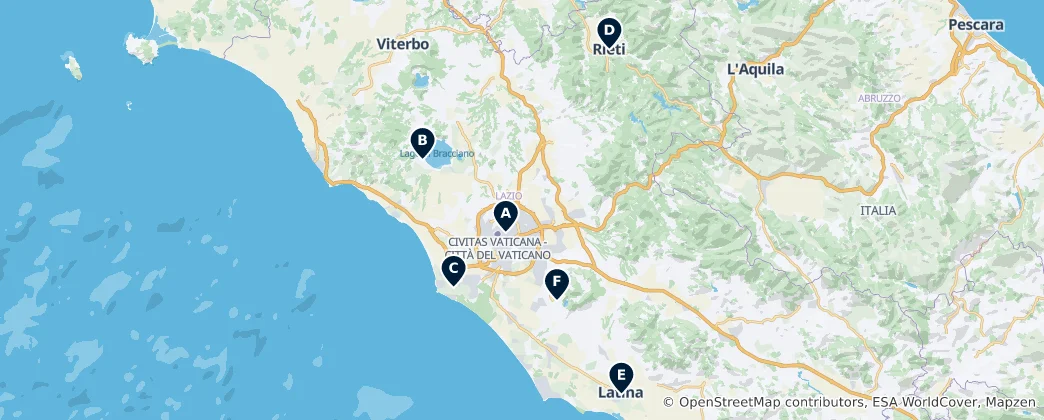 Mappa di Historic Theatres & Filming Sites