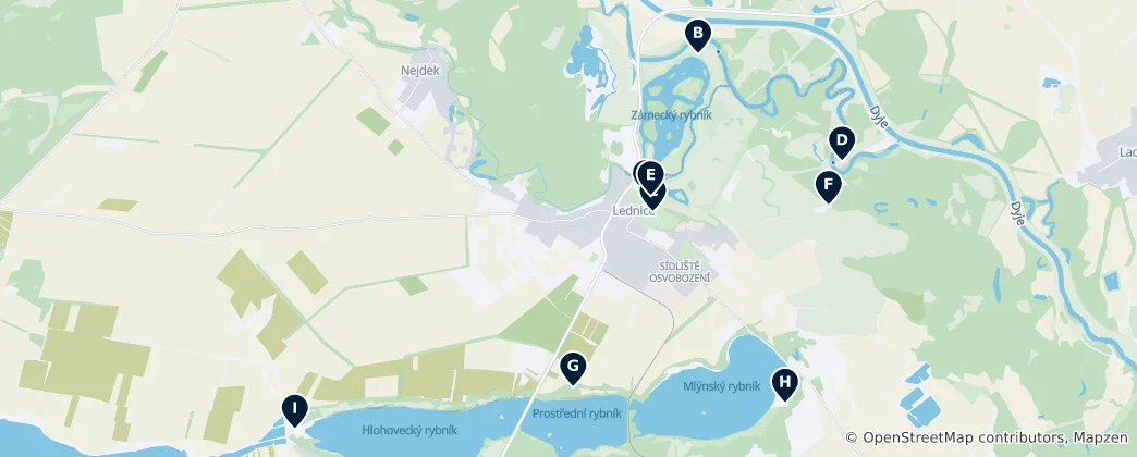 Mapa Lednice Essentials