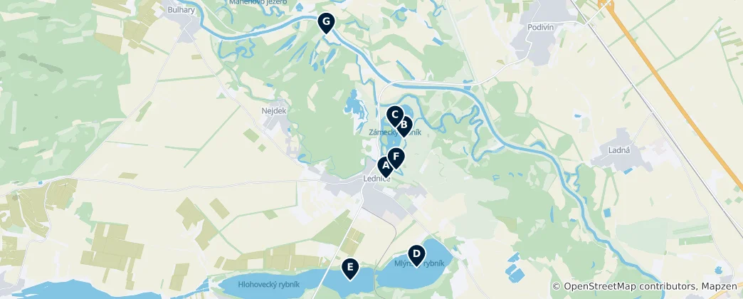 Mapa Parks & Gardens