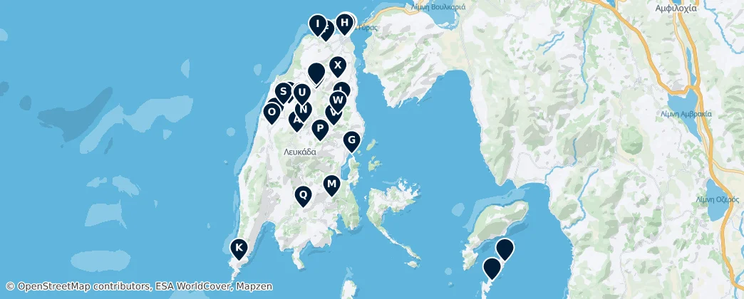 Map of Sacred Greek Orthodox Sites