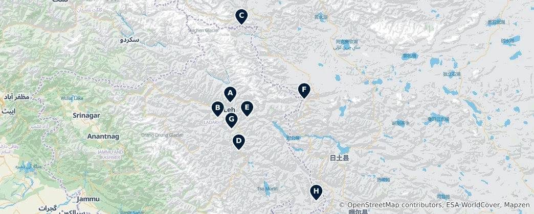 Mapa Majestic Mountain Passes