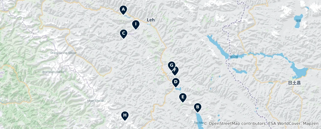 Map of Ladakh Essentials