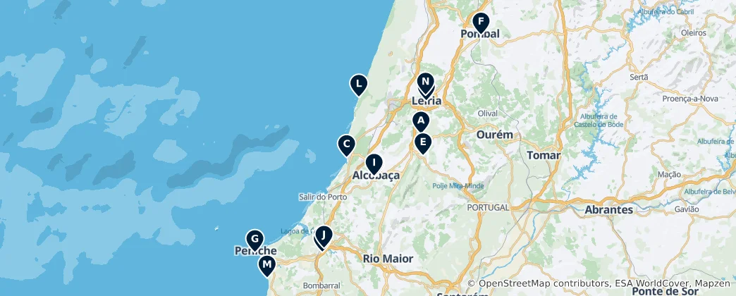 Best of Leiria District Haritası