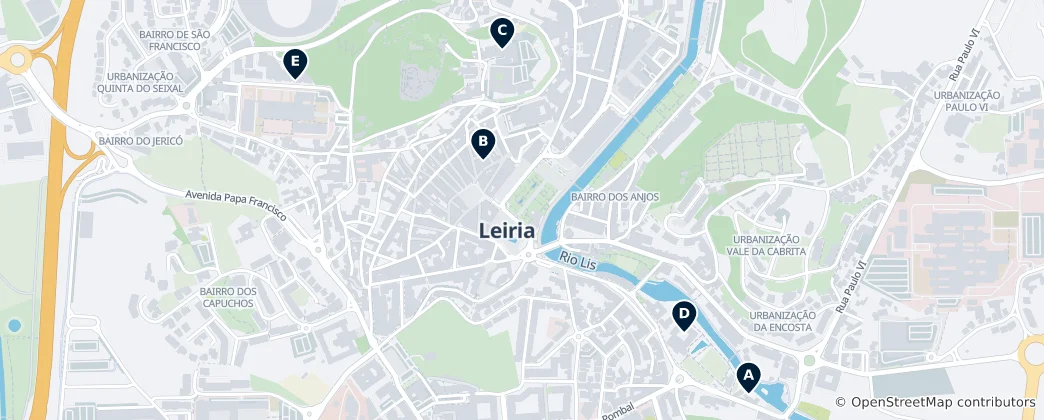 Mapa Leiria Museums and Galleries