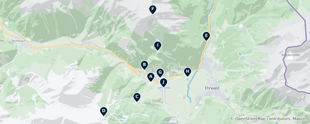 Mapa Lermoos Essentials