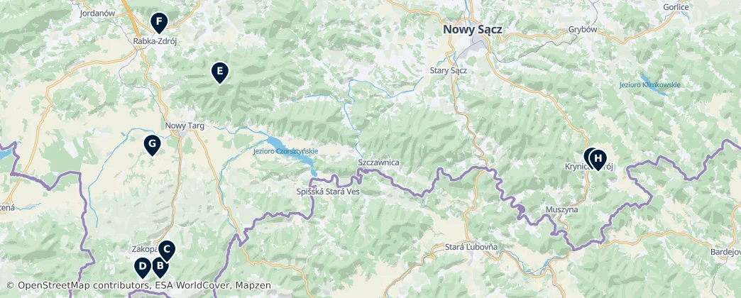 Map of Majestic Mountains and Peaks