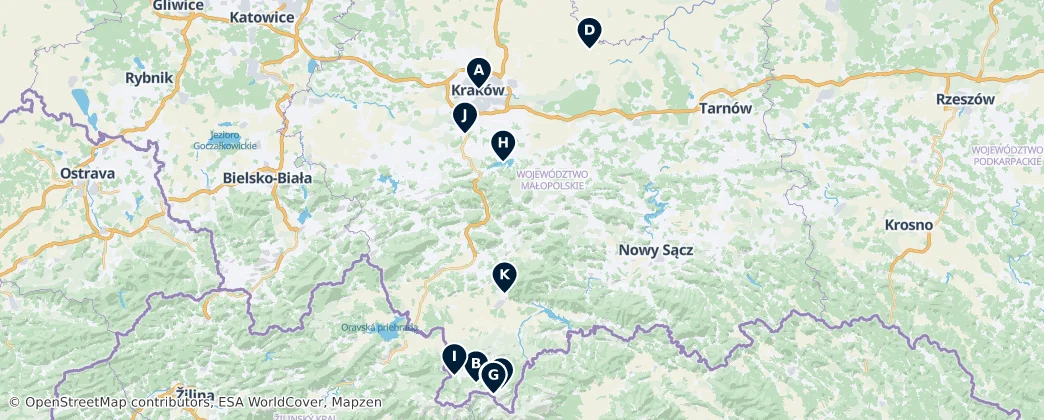 Map of Parks and Natural Wonders